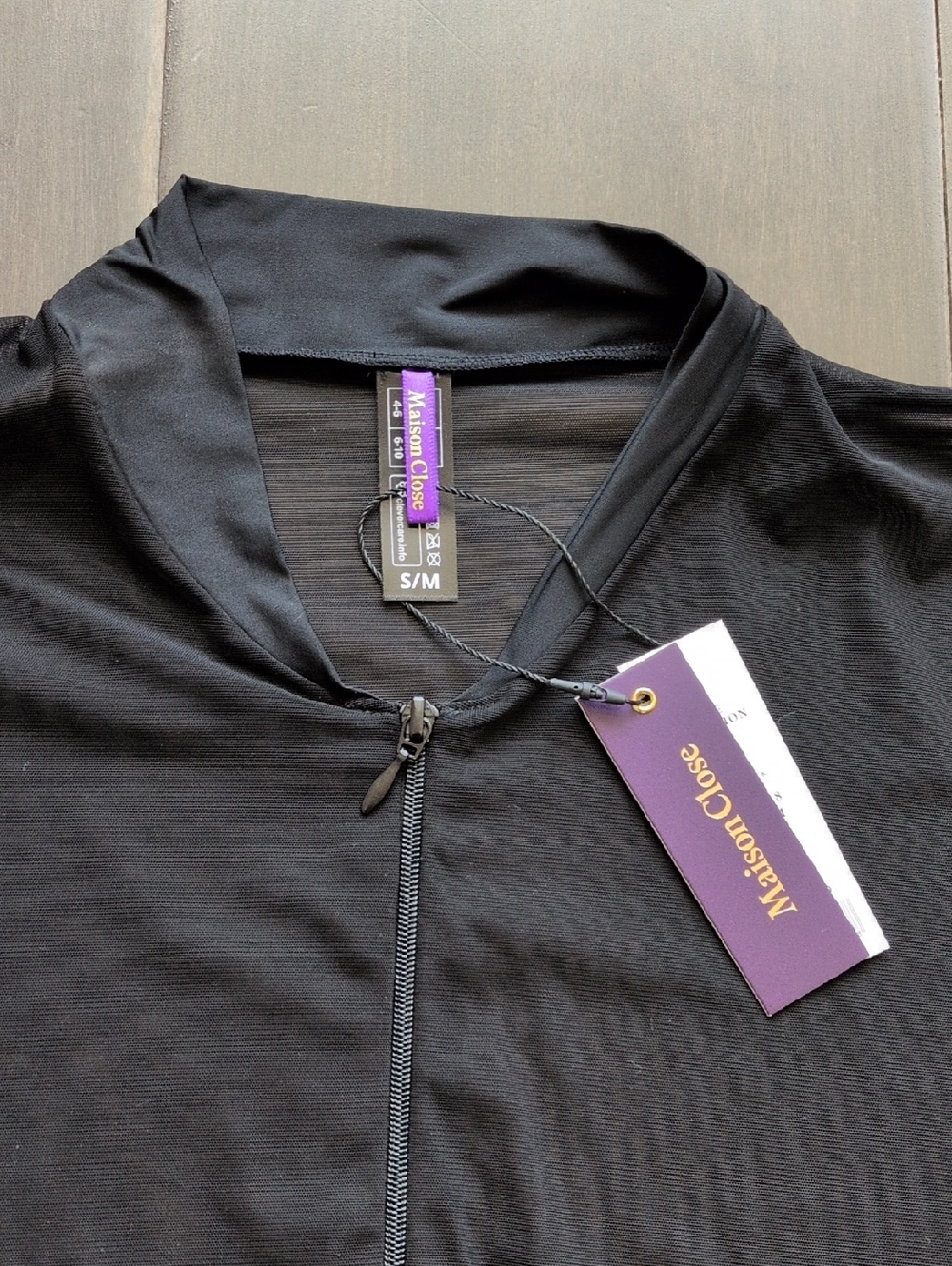Sheer Black Lightweight Bomber Jacket - Picture 2 of 4